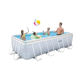 Chevron Prism Frameth Rectangular Pool Set 4.00x2.00x1.00mt. Ages 6+